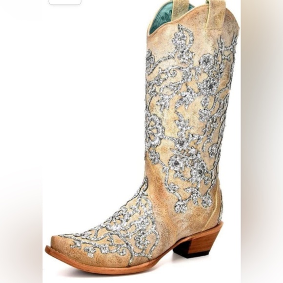 🤍NIB Corral Bone Overlay & Embroidery Floral Boots🤍 - Picture 8 of 17